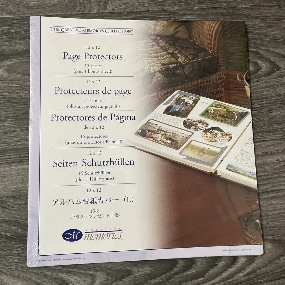 NEW Creative Memories 12x12 Page Protectors 15 +1 Bonus Sheet 2004